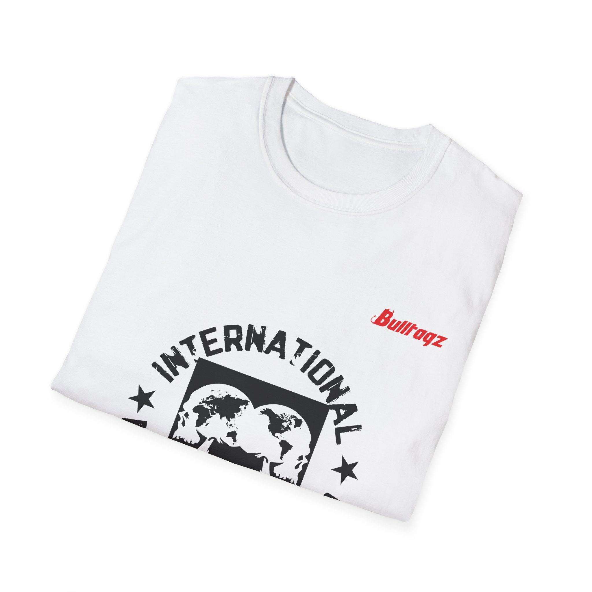 International Monstrosity Fraud Graphic T-Shirt - Unisex Softstyle Tee - Image 3