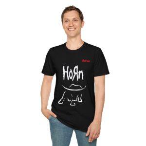 ‘Horn’ Graphic of the Wild | Dark Festival Streetwear, Bold & Untamed”