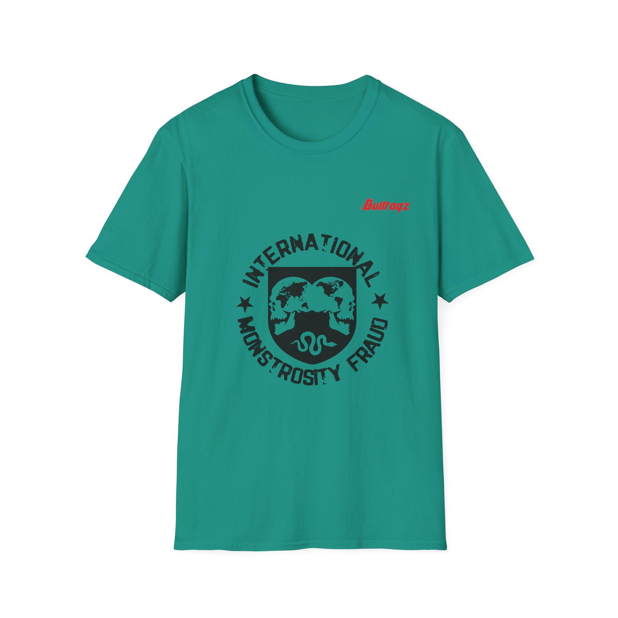 International Monstrosity Fraud Graphic T-Shirt - Unisex Softstyle Tee - Image 5