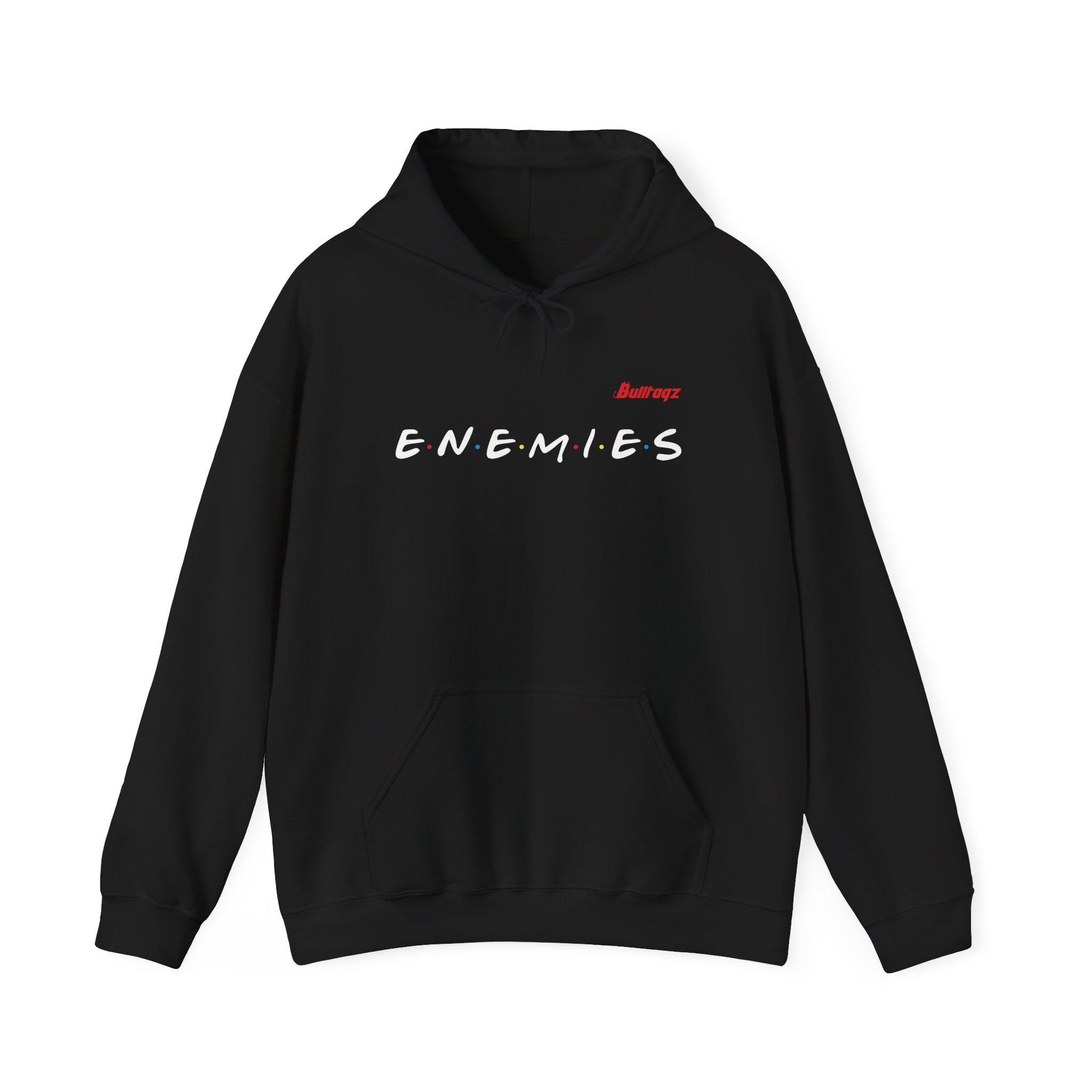 ENEMIES Hoodie — Bold Black Streetwear for Every Day Hustle