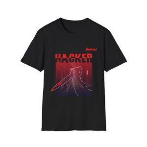 "Hacker T-Shirt – Techwear for Code Killers | Glitchcore Graphic Tee | Bleeding-Edge Cybersecurity Humor | Dark Streetwear for Programmers"