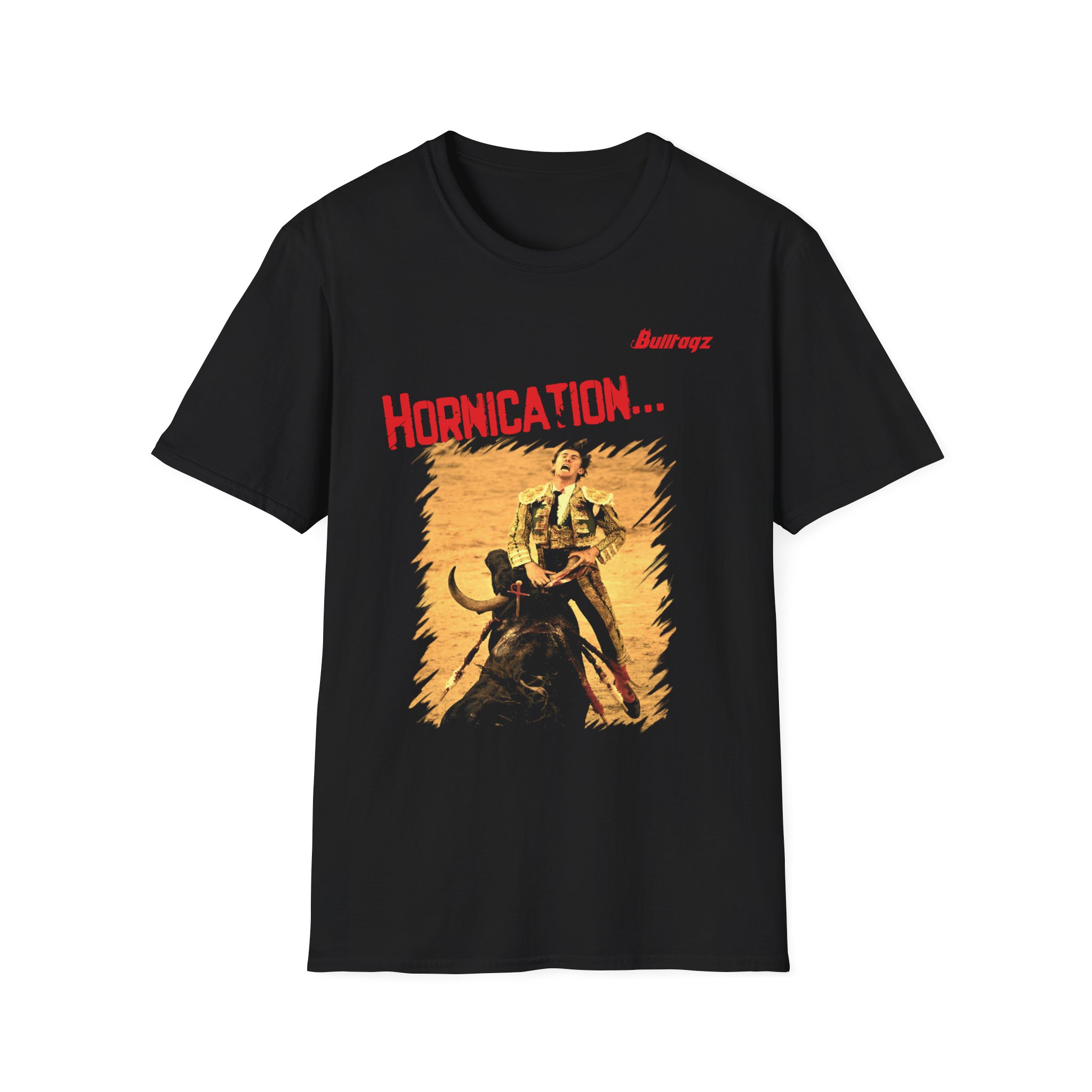 Retro Graphic Tee - "Hornication" Movie-Inspired Unisex Softstyle T-Shirt, Vintage Fan Apparel, Pop Culture Gift, Birthday or Event Wear - Image 2