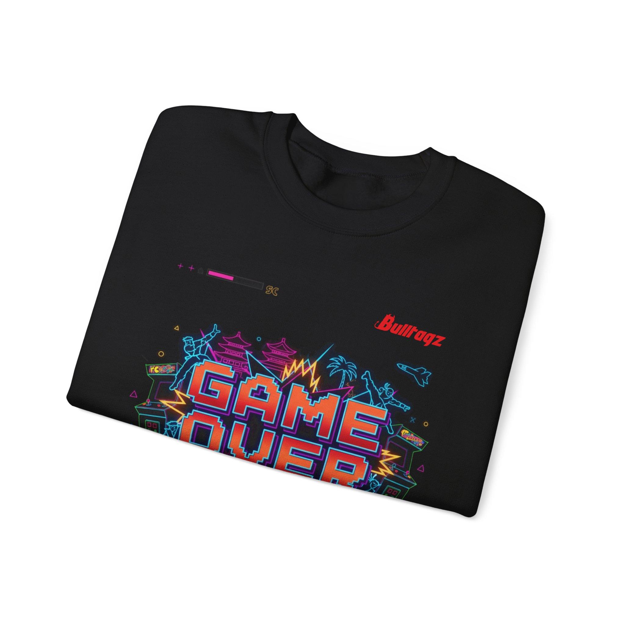 Game Over Retro Crewneck Sweatshirt — 80s Vaporwave Gaming Pullover - Image 3