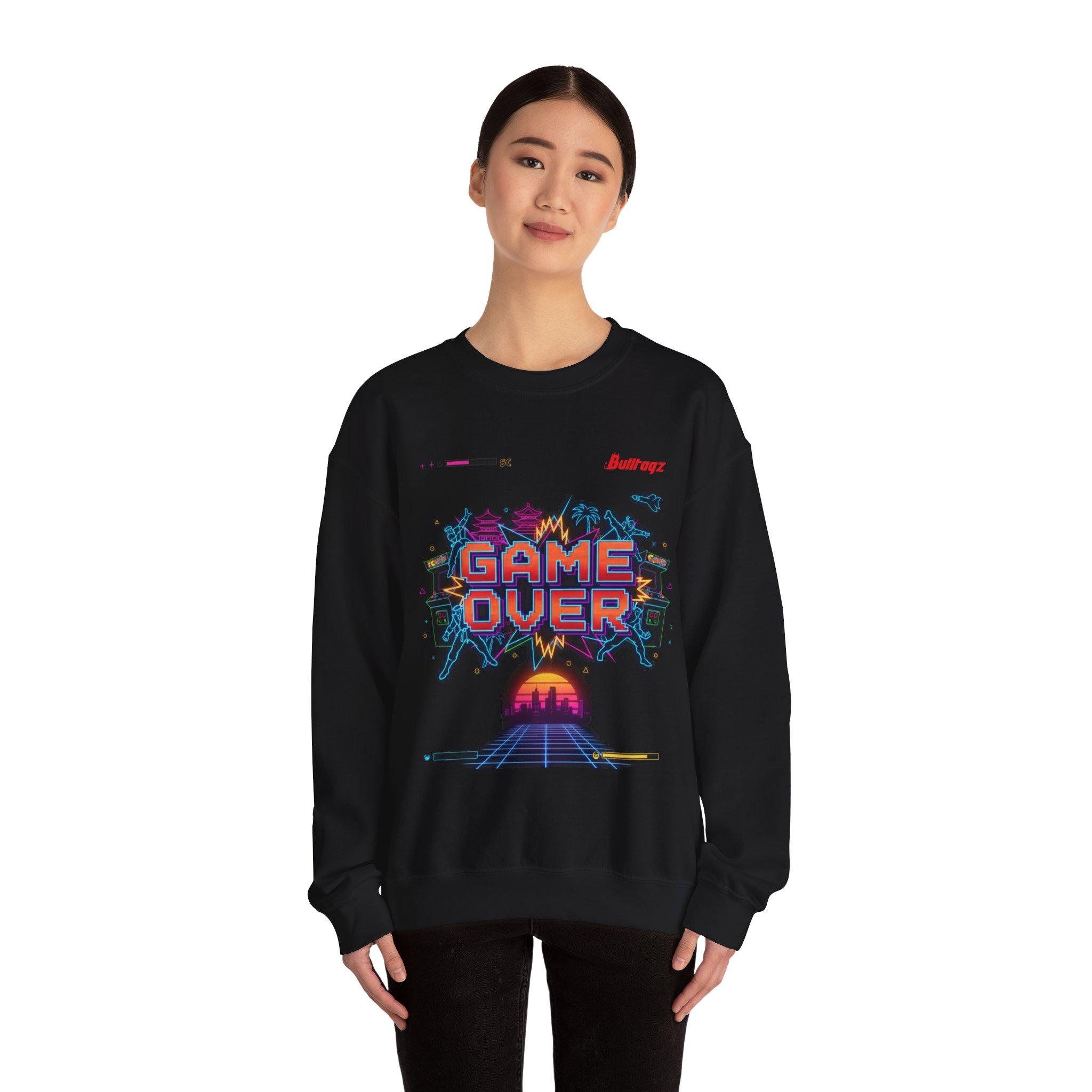 Game Over Retro Crewneck Sweatshirt — 80s Vaporwave Gaming Pullover - Image 4